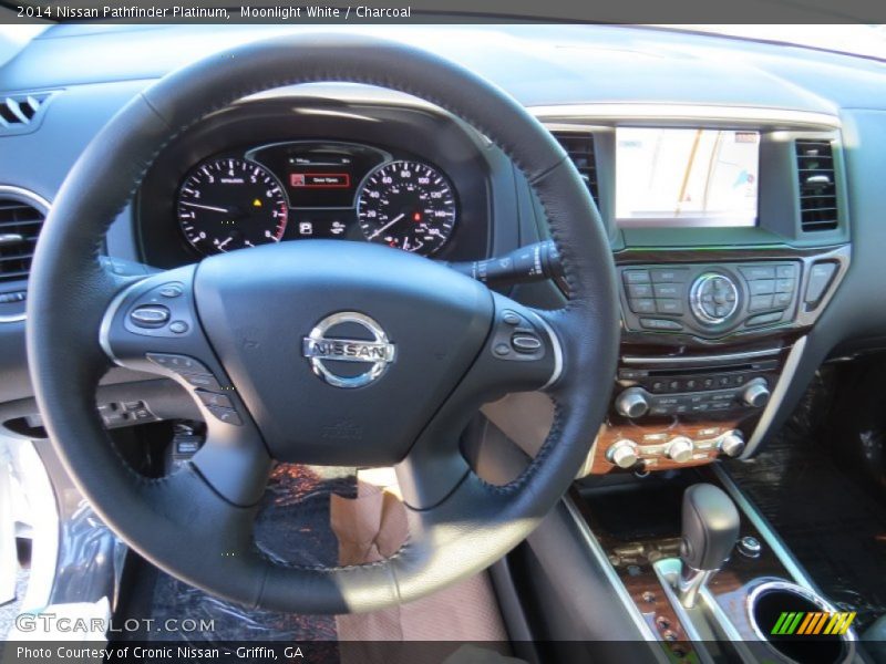 Moonlight White / Charcoal 2014 Nissan Pathfinder Platinum