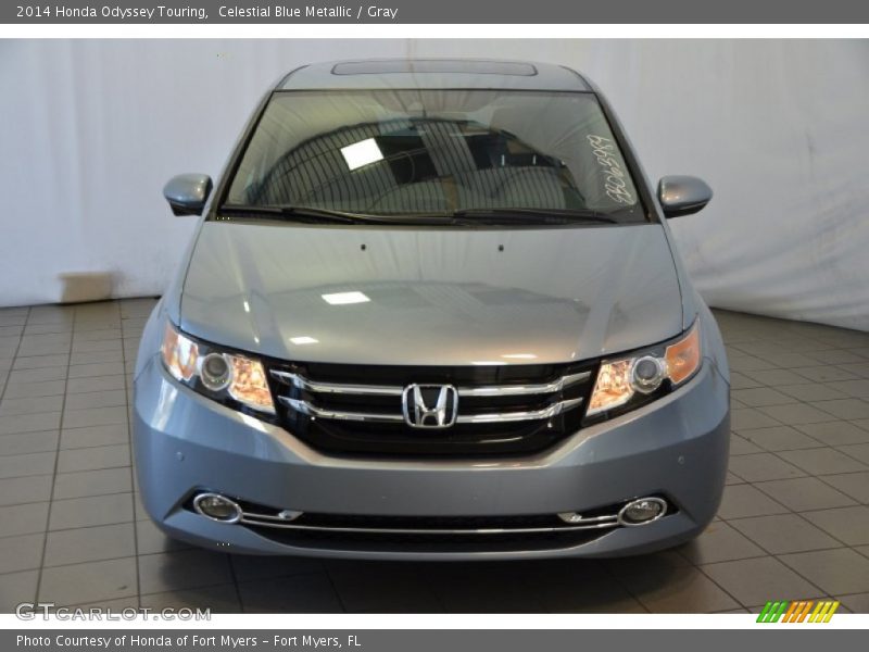 Celestial Blue Metallic / Gray 2014 Honda Odyssey Touring