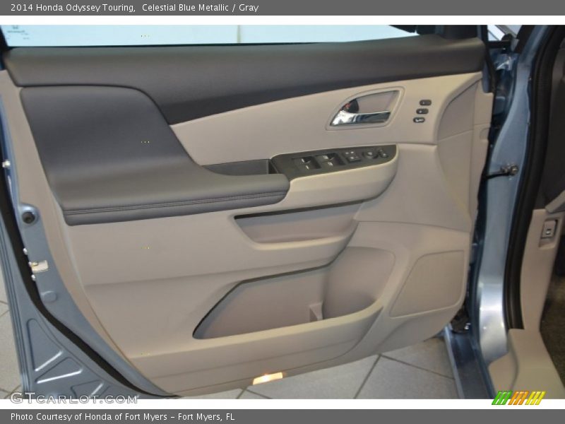 Celestial Blue Metallic / Gray 2014 Honda Odyssey Touring