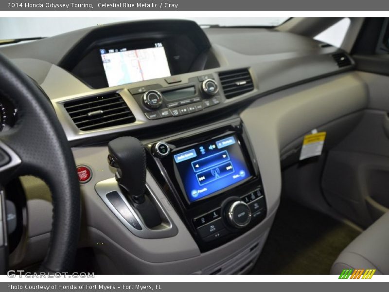 Celestial Blue Metallic / Gray 2014 Honda Odyssey Touring