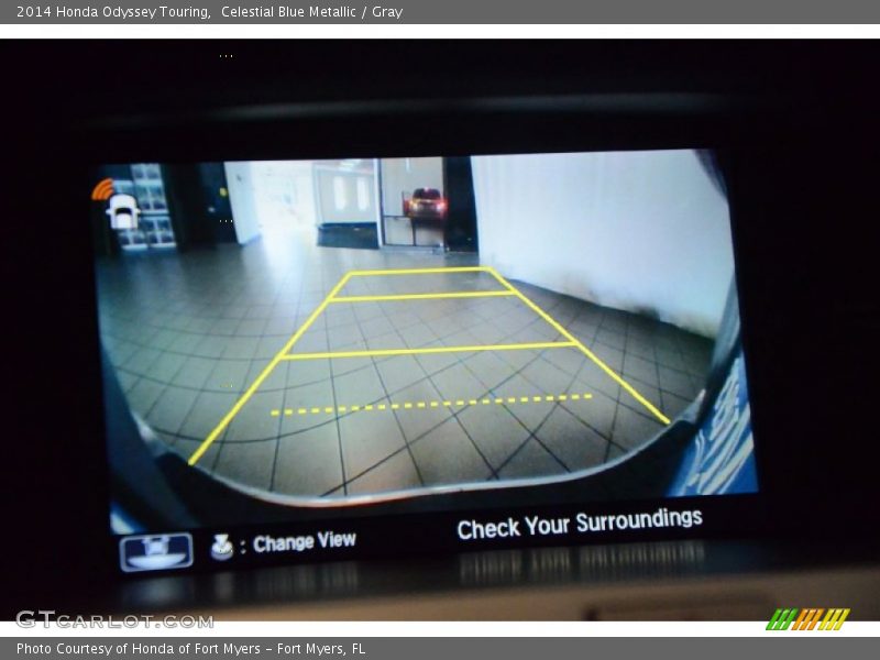 Celestial Blue Metallic / Gray 2014 Honda Odyssey Touring