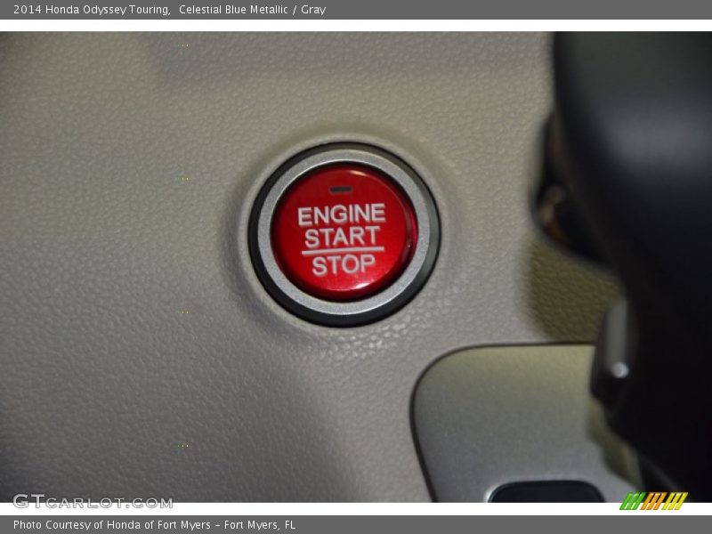 Celestial Blue Metallic / Gray 2014 Honda Odyssey Touring
