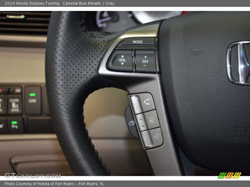 Celestial Blue Metallic / Gray 2014 Honda Odyssey Touring