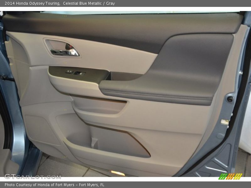 Celestial Blue Metallic / Gray 2014 Honda Odyssey Touring