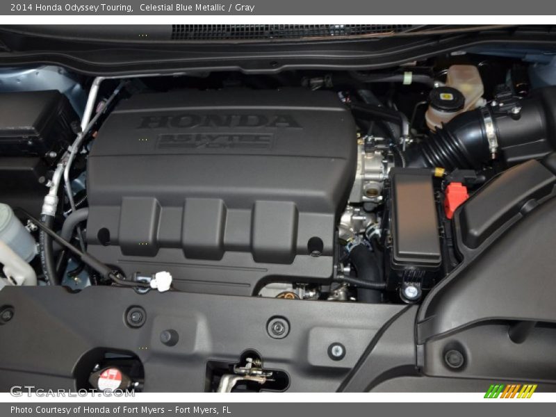 Celestial Blue Metallic / Gray 2014 Honda Odyssey Touring