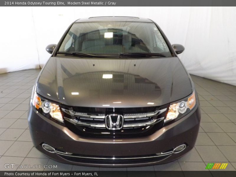 Modern Steel Metallic / Gray 2014 Honda Odyssey Touring Elite