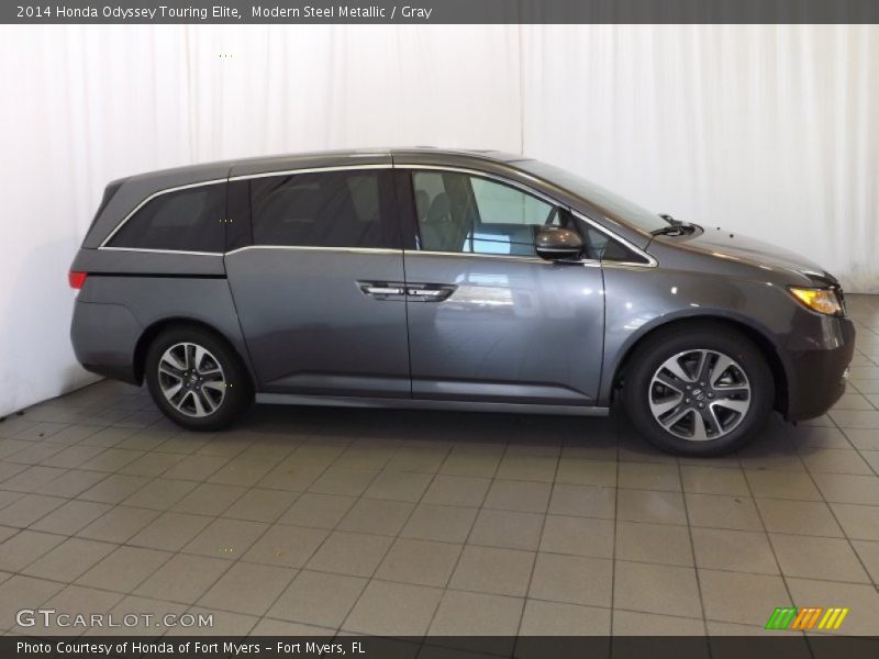 Modern Steel Metallic / Gray 2014 Honda Odyssey Touring Elite