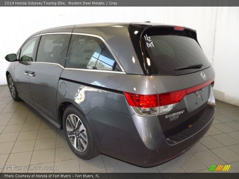 Modern Steel Metallic / Gray 2014 Honda Odyssey Touring Elite