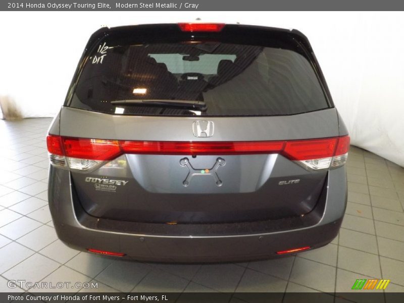 Modern Steel Metallic / Gray 2014 Honda Odyssey Touring Elite