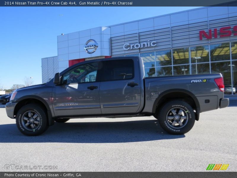 Gun Metallic / Pro-4X Charcoal 2014 Nissan Titan Pro-4X Crew Cab 4x4