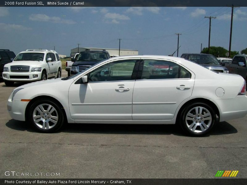 White Suede / Camel 2008 Ford Fusion SEL