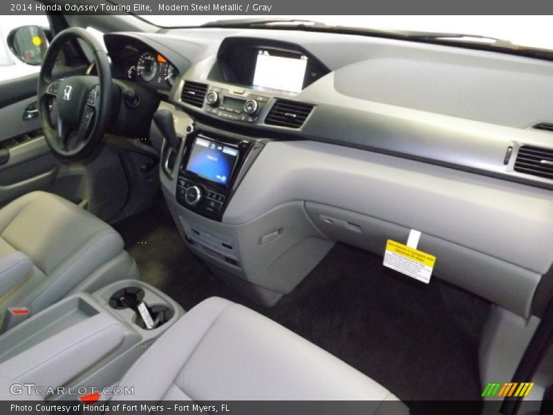 Modern Steel Metallic / Gray 2014 Honda Odyssey Touring Elite