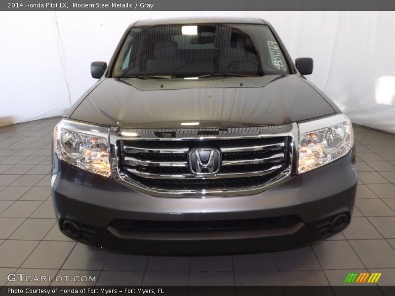 Modern Steel Metallic / Gray 2014 Honda Pilot LX