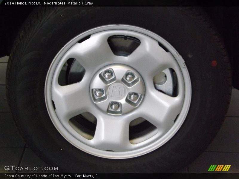 Modern Steel Metallic / Gray 2014 Honda Pilot LX
