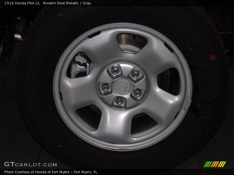 Modern Steel Metallic / Gray 2014 Honda Pilot LX