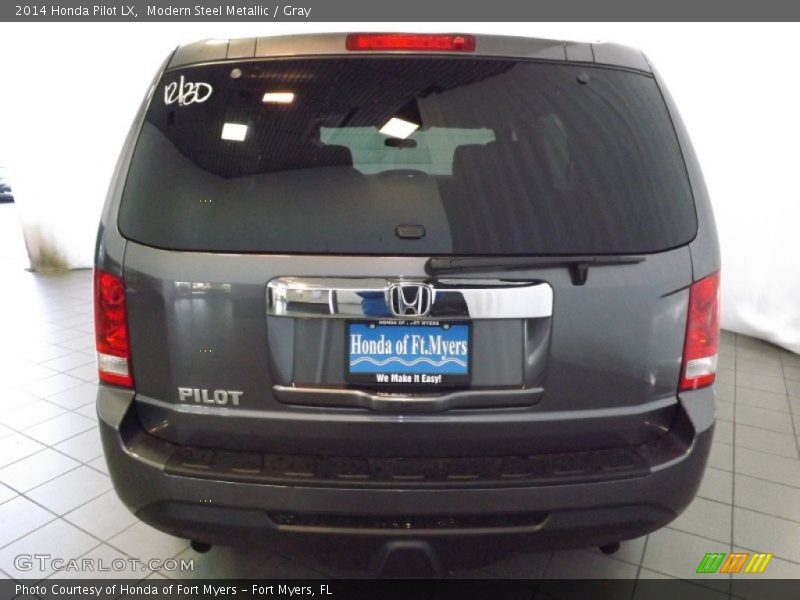 Modern Steel Metallic / Gray 2014 Honda Pilot LX