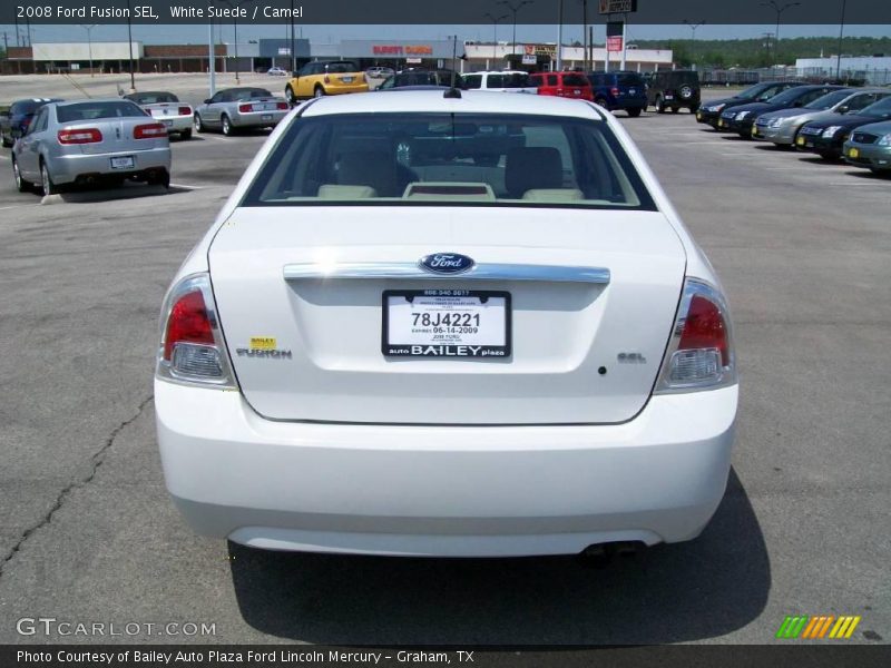 White Suede / Camel 2008 Ford Fusion SEL