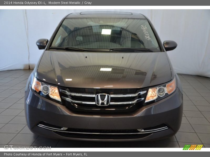 Modern Steel Metallic / Gray 2014 Honda Odyssey EX-L