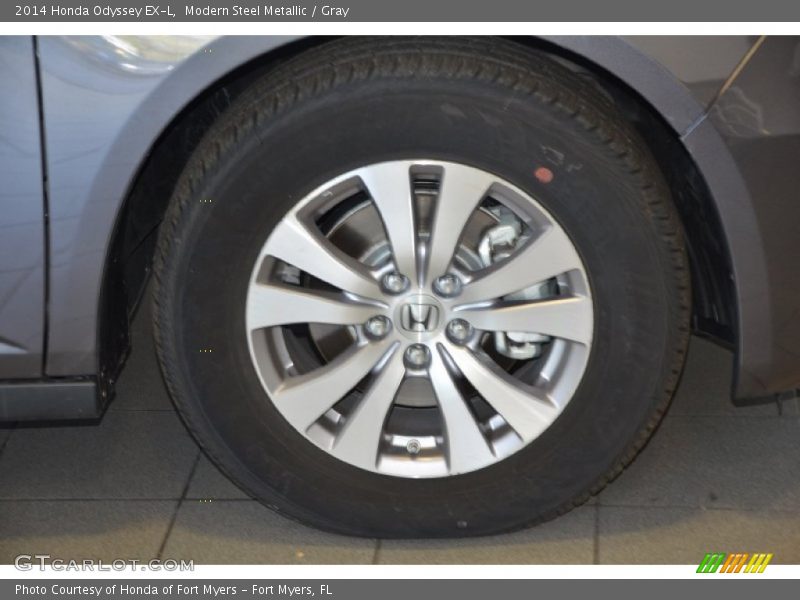 Modern Steel Metallic / Gray 2014 Honda Odyssey EX-L