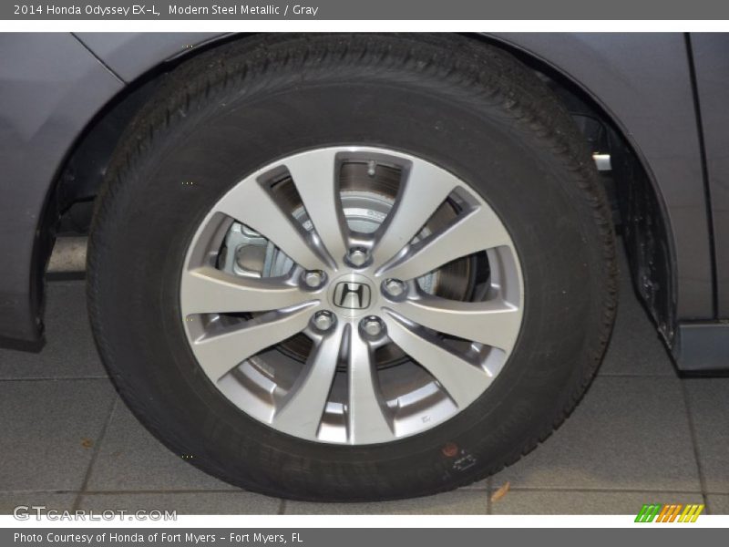 Modern Steel Metallic / Gray 2014 Honda Odyssey EX-L