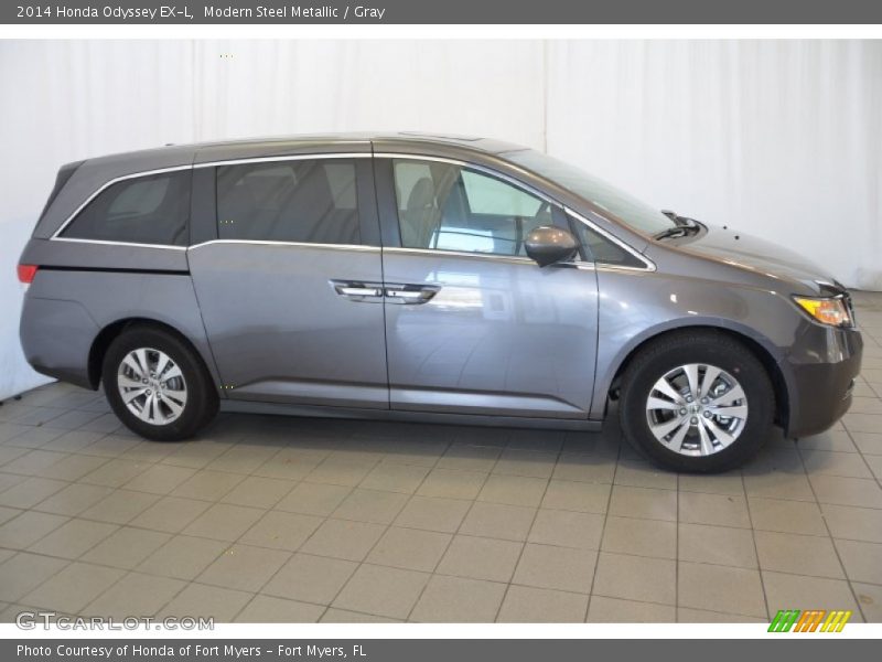 Modern Steel Metallic / Gray 2014 Honda Odyssey EX-L
