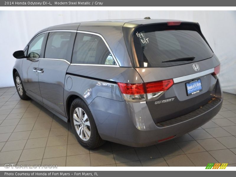 Modern Steel Metallic / Gray 2014 Honda Odyssey EX-L