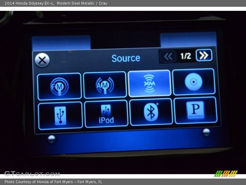 Modern Steel Metallic / Gray 2014 Honda Odyssey EX-L