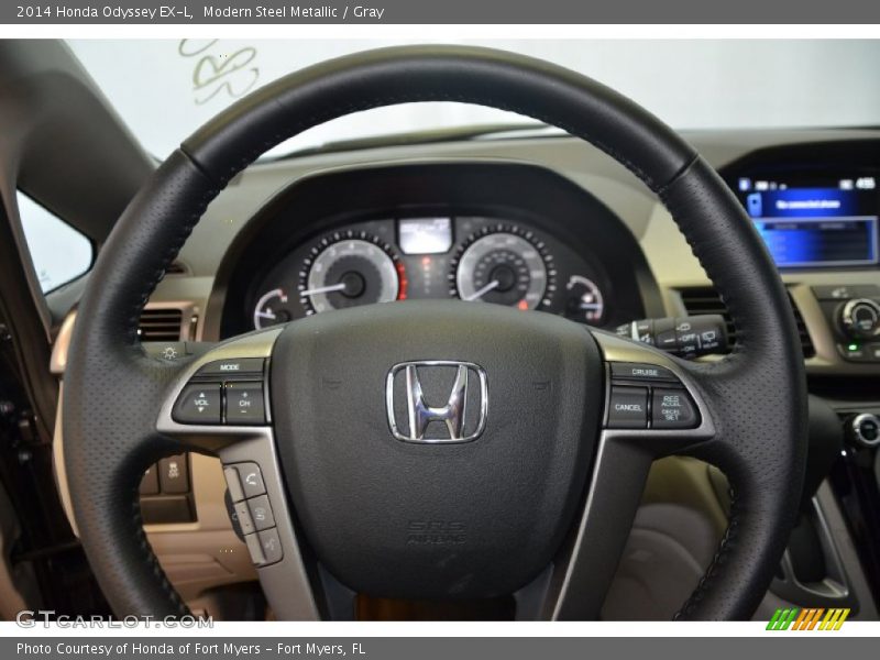 Modern Steel Metallic / Gray 2014 Honda Odyssey EX-L