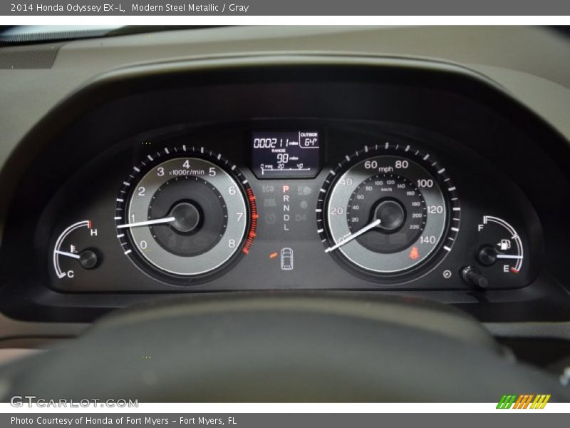 Modern Steel Metallic / Gray 2014 Honda Odyssey EX-L