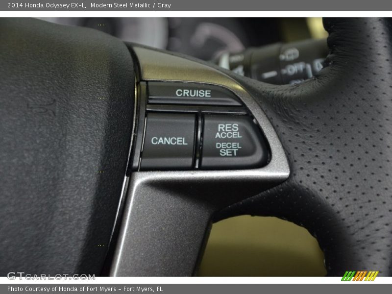 Modern Steel Metallic / Gray 2014 Honda Odyssey EX-L
