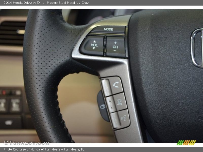 Modern Steel Metallic / Gray 2014 Honda Odyssey EX-L