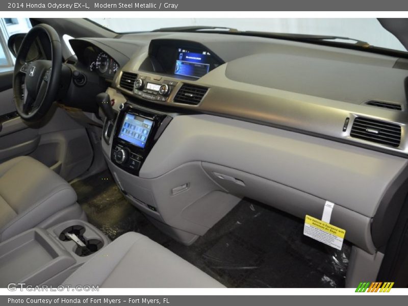 Modern Steel Metallic / Gray 2014 Honda Odyssey EX-L