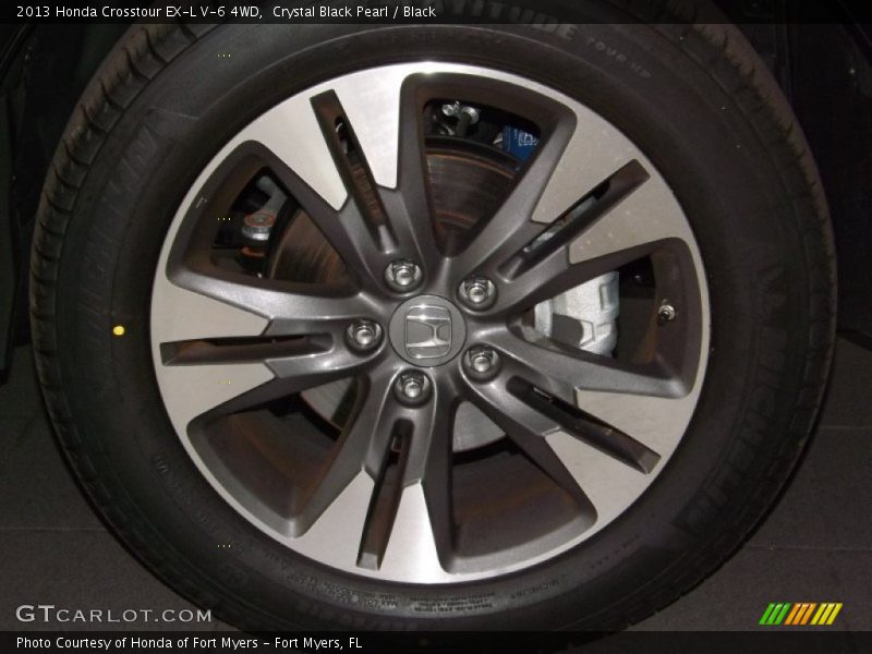 Crystal Black Pearl / Black 2013 Honda Crosstour EX-L V-6 4WD