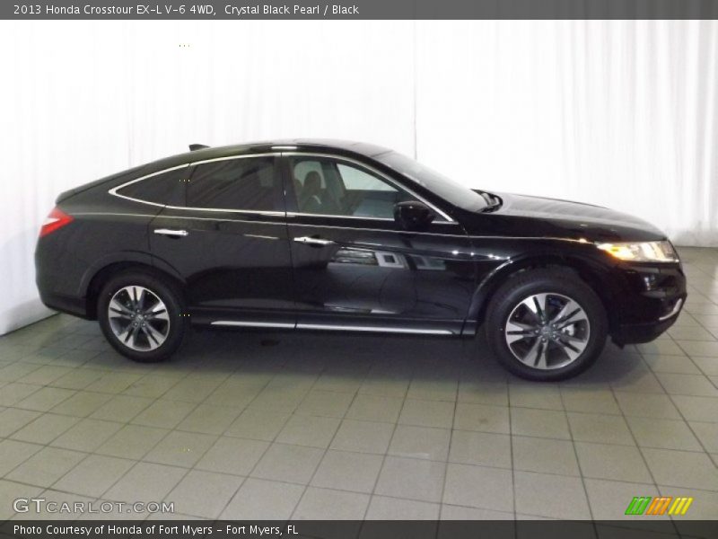 Crystal Black Pearl / Black 2013 Honda Crosstour EX-L V-6 4WD