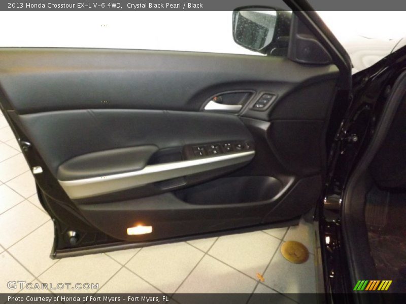 Crystal Black Pearl / Black 2013 Honda Crosstour EX-L V-6 4WD