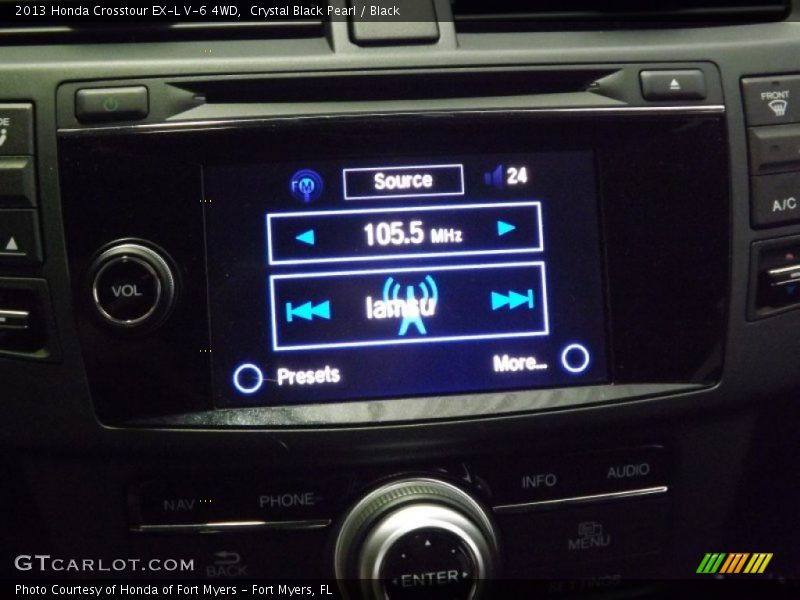 Crystal Black Pearl / Black 2013 Honda Crosstour EX-L V-6 4WD