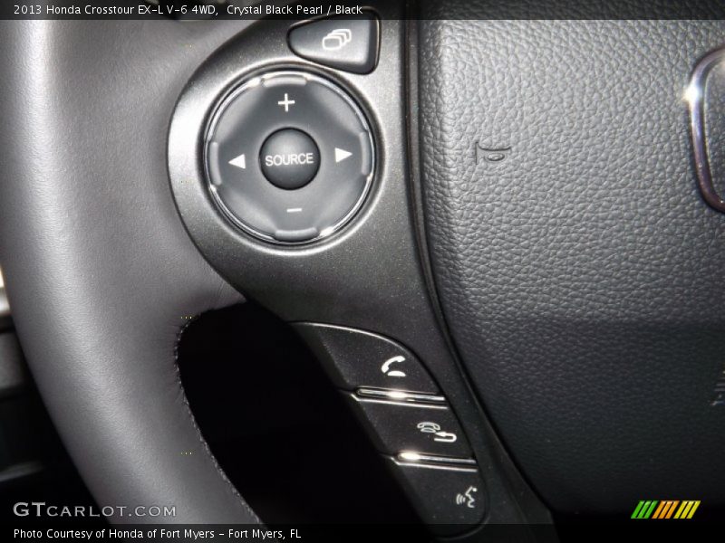 Crystal Black Pearl / Black 2013 Honda Crosstour EX-L V-6 4WD