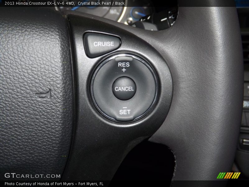 Crystal Black Pearl / Black 2013 Honda Crosstour EX-L V-6 4WD