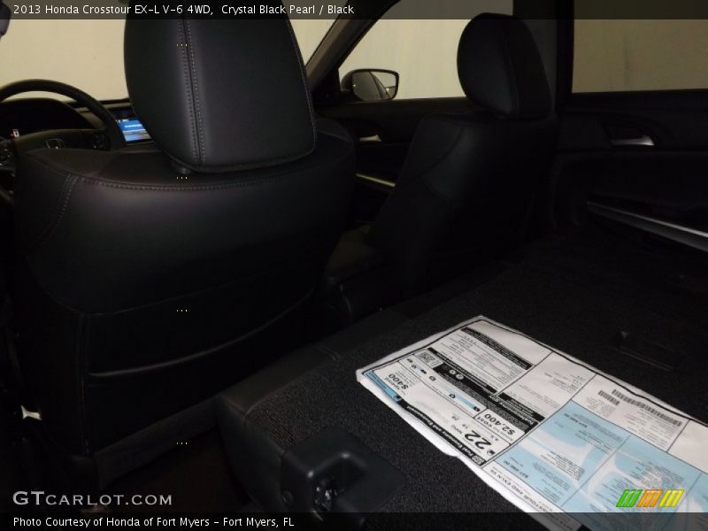 Crystal Black Pearl / Black 2013 Honda Crosstour EX-L V-6 4WD