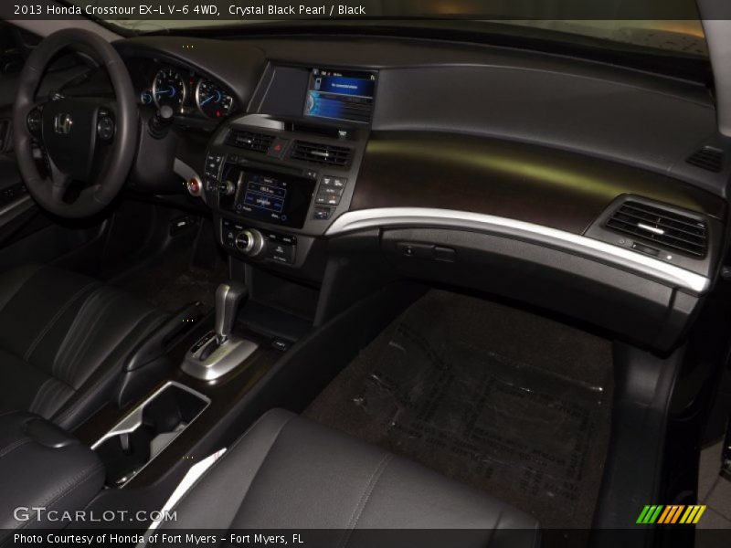 Crystal Black Pearl / Black 2013 Honda Crosstour EX-L V-6 4WD
