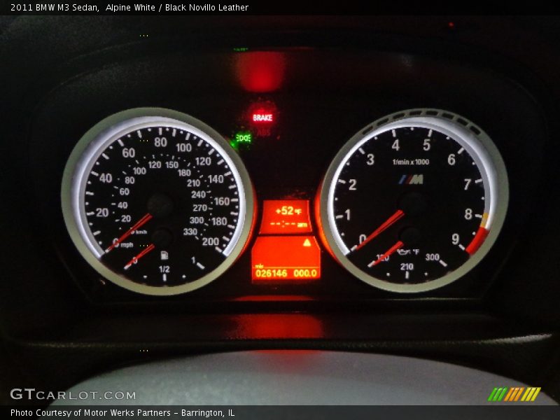  2011 M3 Sedan Sedan Gauges
