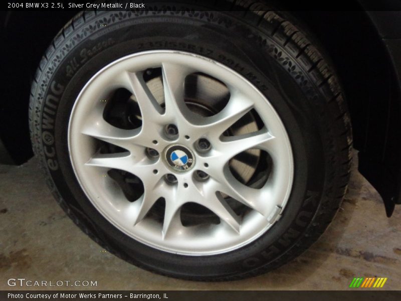 Silver Grey Metallic / Black 2004 BMW X3 2.5i