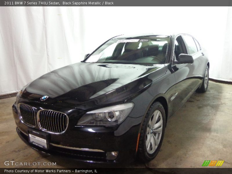 Black Sapphire Metallic / Black 2011 BMW 7 Series 740Li Sedan