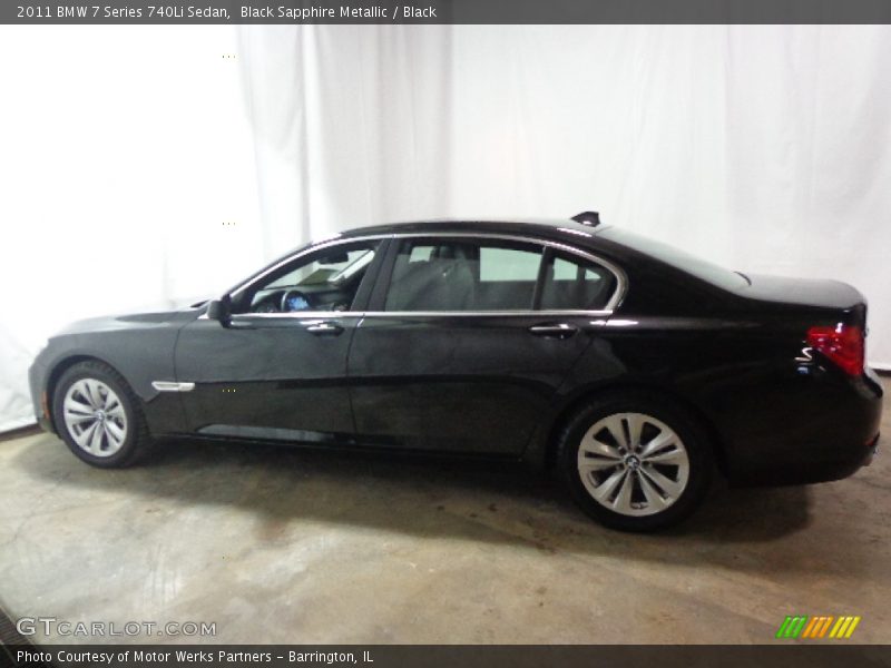 Black Sapphire Metallic / Black 2011 BMW 7 Series 740Li Sedan