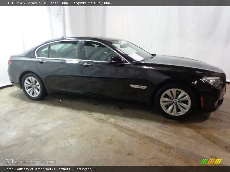Black Sapphire Metallic / Black 2011 BMW 7 Series 740Li Sedan