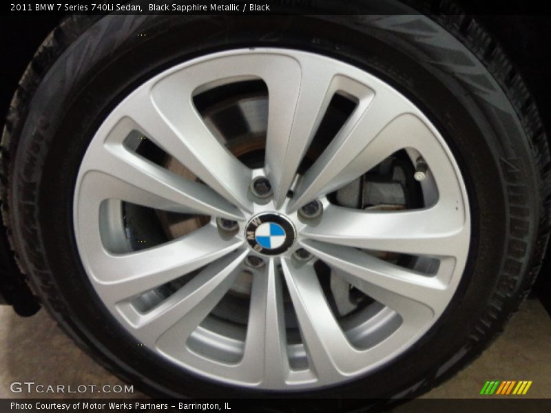 Black Sapphire Metallic / Black 2011 BMW 7 Series 740Li Sedan