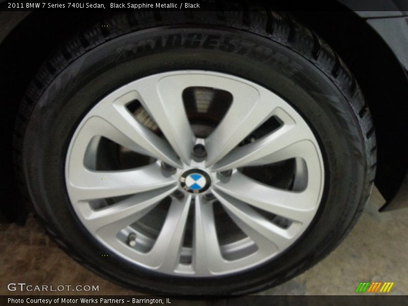 Black Sapphire Metallic / Black 2011 BMW 7 Series 740Li Sedan