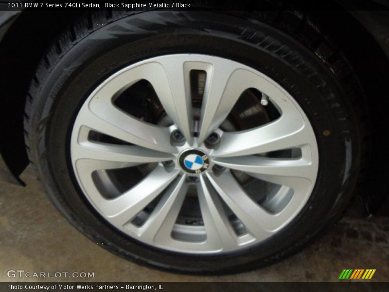 Black Sapphire Metallic / Black 2011 BMW 7 Series 740Li Sedan