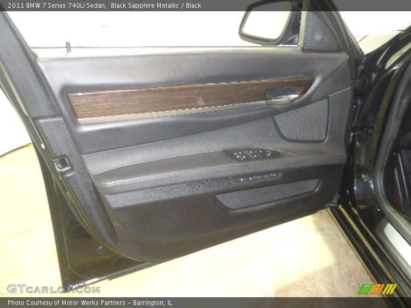Black Sapphire Metallic / Black 2011 BMW 7 Series 740Li Sedan