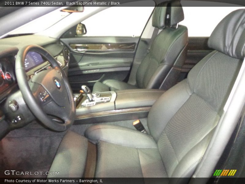 Black Sapphire Metallic / Black 2011 BMW 7 Series 740Li Sedan